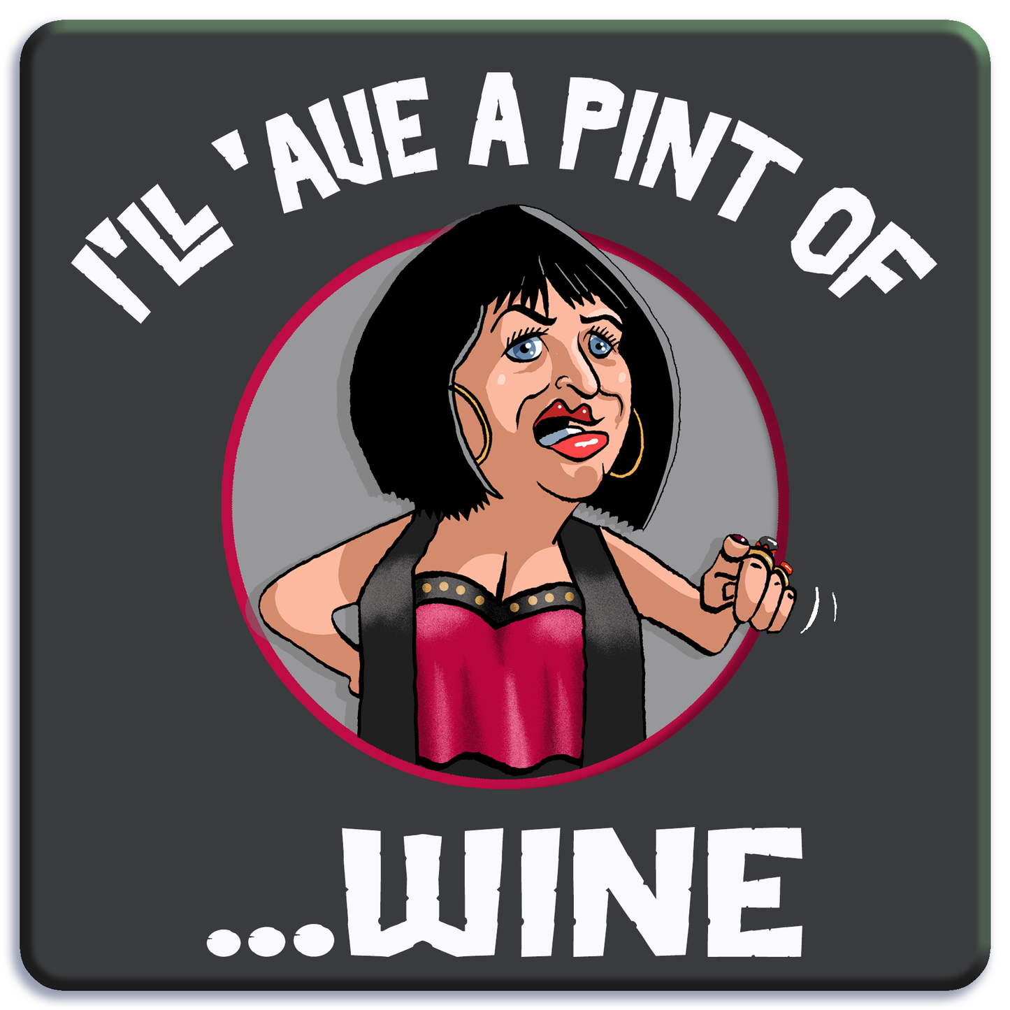 Pint of Wine Coaster