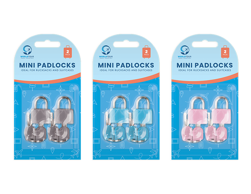 Mini Padlocks - 2 Pack