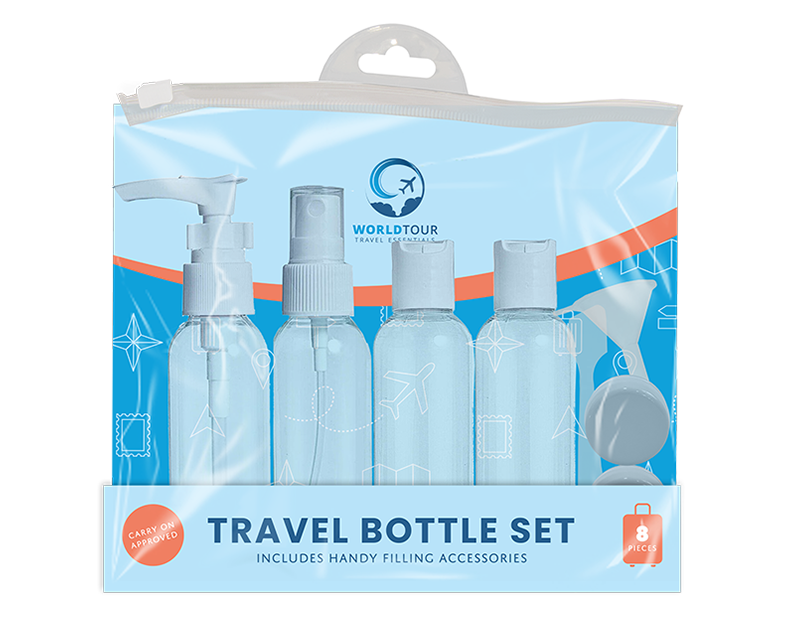 Travel Bottle Set 8 Piece