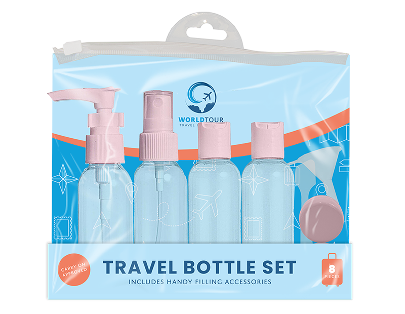 Travel Bottle Set 8 Piece