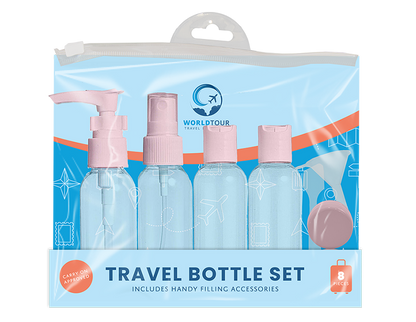 Travel Bottle Set 8 Piece