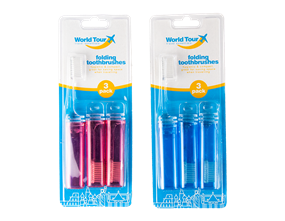 Travel Toothbrush - 3 Pack